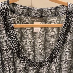 Tommy Bahama black & white swimsuit coverup